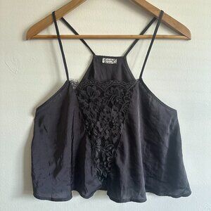 Free People Black Lace Detail Cami size S